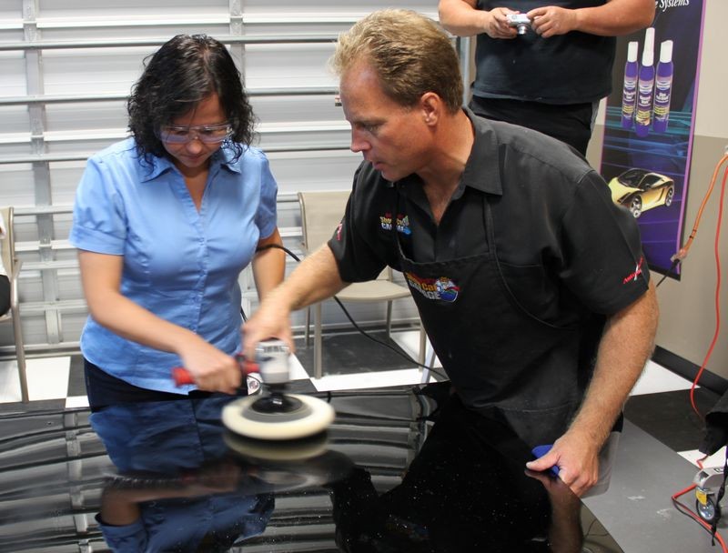 Wetsanding Rotary Buffer Classes at Autogeek.net with Mike Phillips