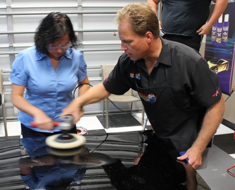 Wetsanding Rotary Buffer Classes at Autogeek.net with Mike Phillips