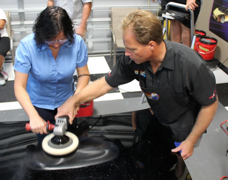 Wetsanding Rotary Buffer Classes at Autogeek.net with Mike Phillips