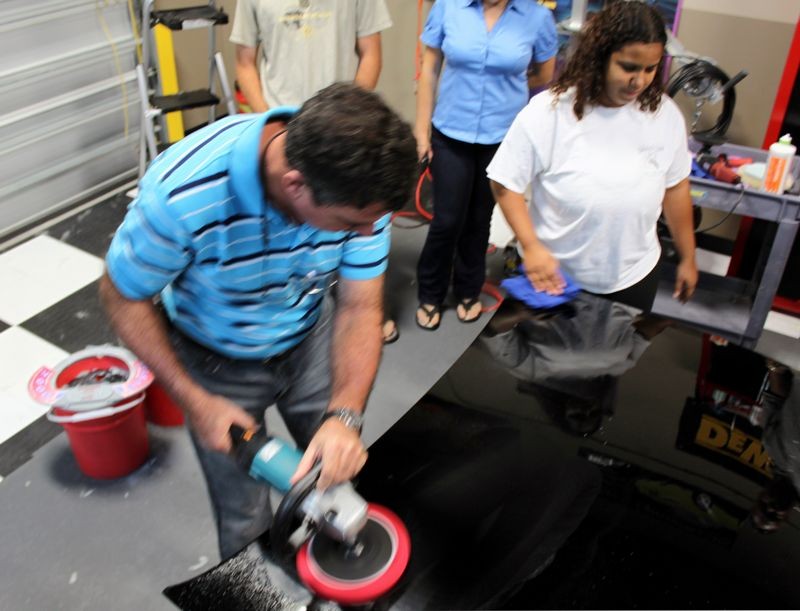 Wetsanding Rotary Buffer Classes at Autogeek.net with Mike Phillips