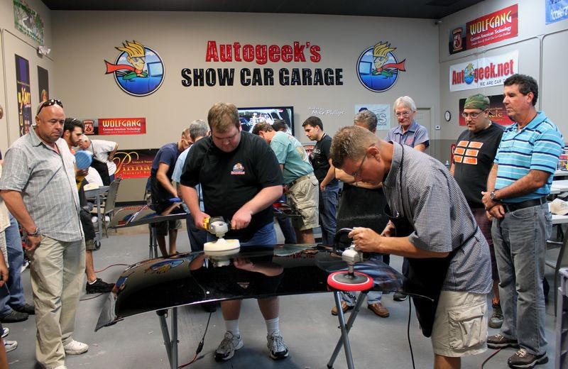 Wetsanding Rotary Buffer Classes at Autogeek.net with Mike Phillips