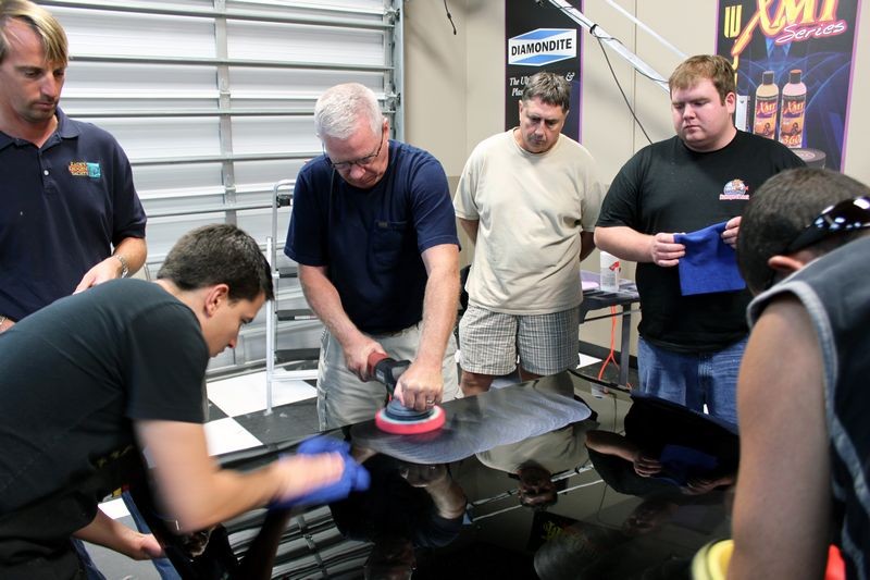 Wetsanding Rotary Buffer Classes at Autogeek.net with Mike Phillips
