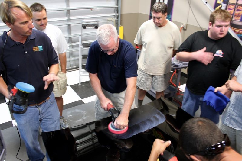Wetsanding Rotary Buffer Classes at Autogeek.net with Mike Phillips