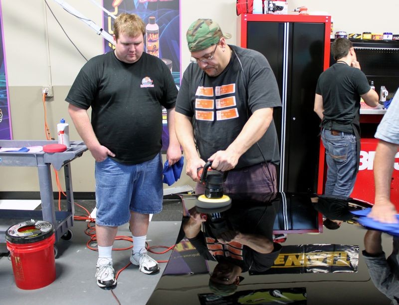 Wetsanding Rotary Buffer Classes at Autogeek.net with Mike Phillips