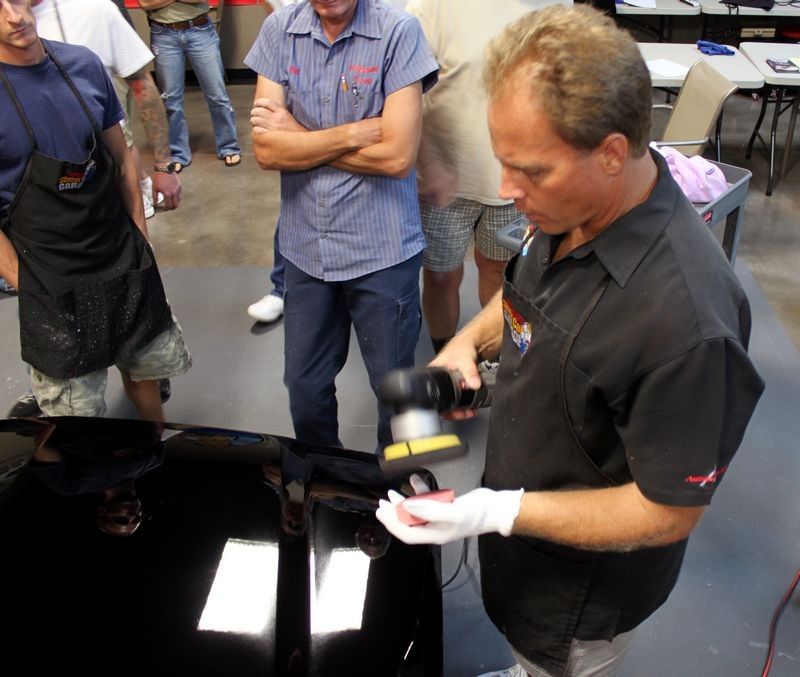 Wetsanding Rotary Buffer Classes at Autogeek.net with Mike Phillips