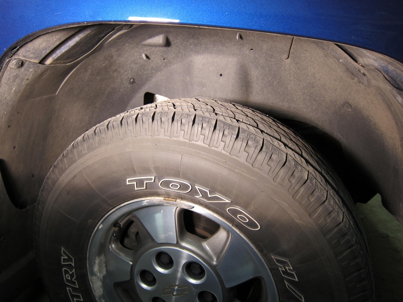 Wheel well before Tar-X