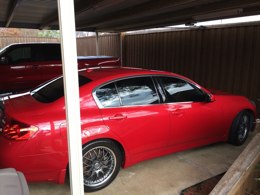 Wifes G35s polished and waxed after 6 years (embarrassed)