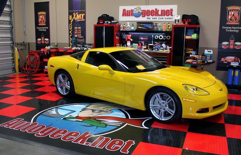 Yellow Corvette at Autogeek.net