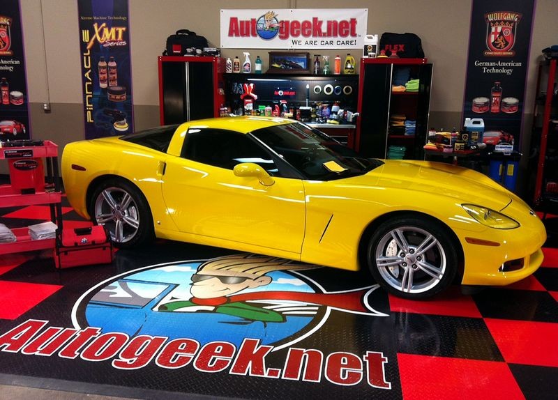 Yellow Corvette at Autogeek.net