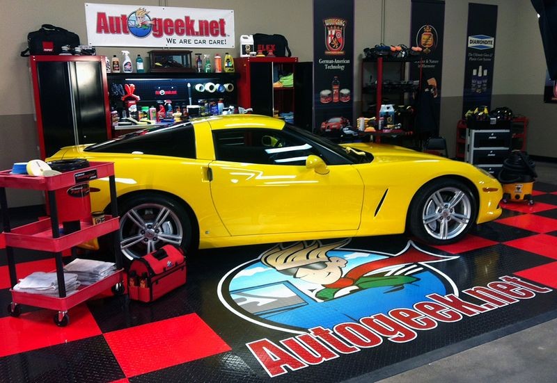 Yellow Corvette at Autogeek.net