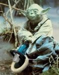 Yoda with a Makita Rotary Buffer